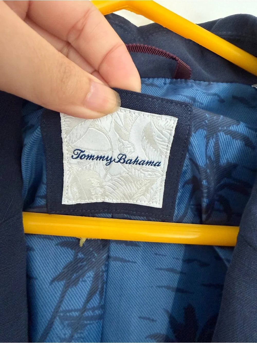 Tommy Bahama Silk Linen Blend Button Front Shirt XL Blue Island Luxury‎ Casual